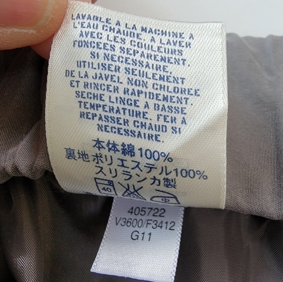 Lands' End Canvas Faux Wrap Gray Elastic Waist Mini Skirt Size 14 - Picture 9 of 10